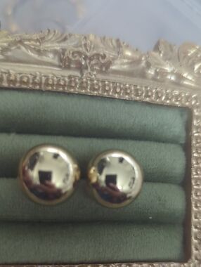 Gold Dome Stud Earrings - Minimal Classic